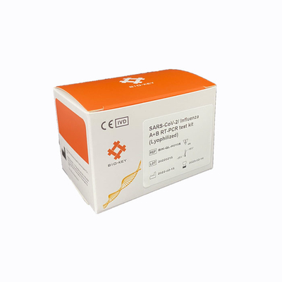 CE Approval Influenza A B PCR Detection Kit SARS CoV 2 Taqman Probe Freeze Dried Powder