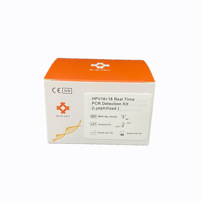 Multiplex Hpv Genotype 16 18 Real Time Fluorescent PCR Detection Kit Lyophilized