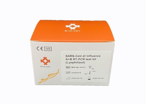 CE Approved Combo Respiratory Viral SARS-CoV-2 Influenza A B Virus PCR Test Freeze Dried Powder