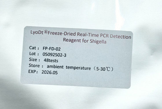 Food Safety Rapid Test Kit Offering Easy and Transportation Without Cold Chain for Shigella Detection by Real Time PCR